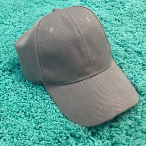 Grey baseball hat